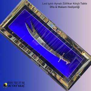 Led Işıklı Zülfikar Kılıçlı Lüks Tablo