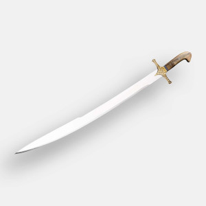 Ahşap Kabze - Desenli Balçak Fatih Kılıcı